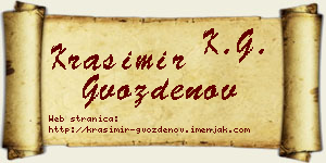 Krasimir Gvozdenov vizit kartica